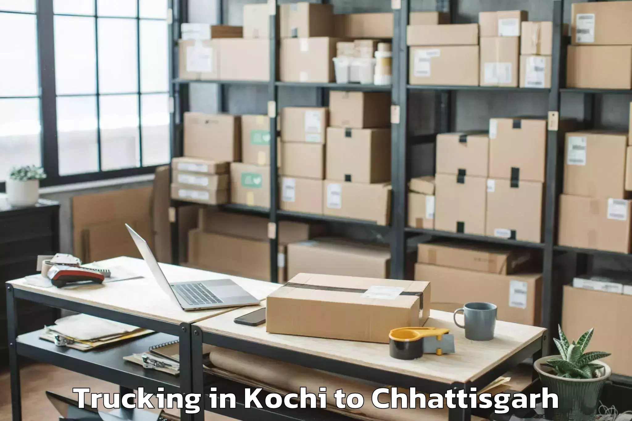 Top Kochi to Bilaspur Trucking Available